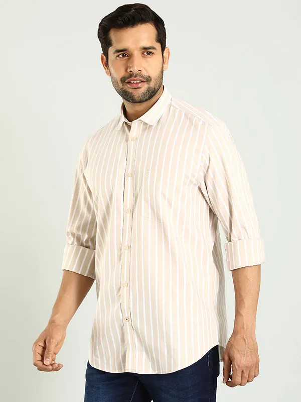 Men Striped Full Sleeve Cotton Shirt