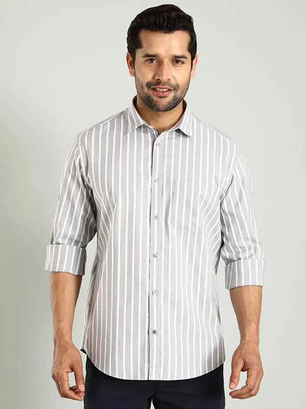 Men Striped Full Sleeve Cotton Shirt