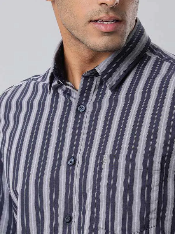 Men Striped Full Sleeve Cotton Shirt