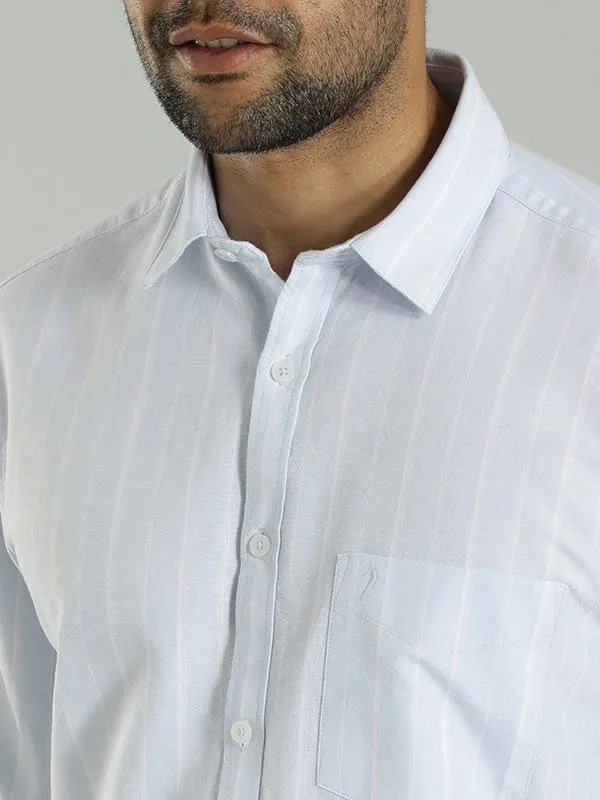 Men Striped Full Sleeve Cotton Shirt