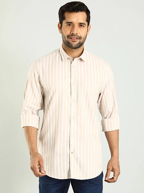 Men Striped Full Sleeve Cotton Shirt
