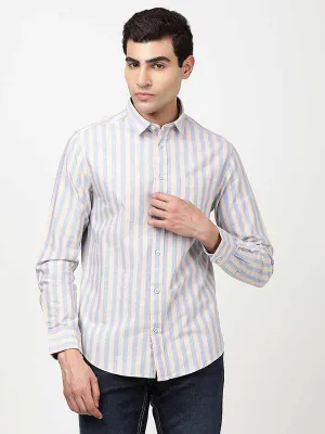 Men Striped Full Sleeve Cotton Shirt