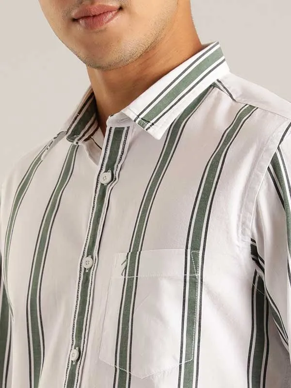 Men Striped Full Sleeve Cotton Shirt