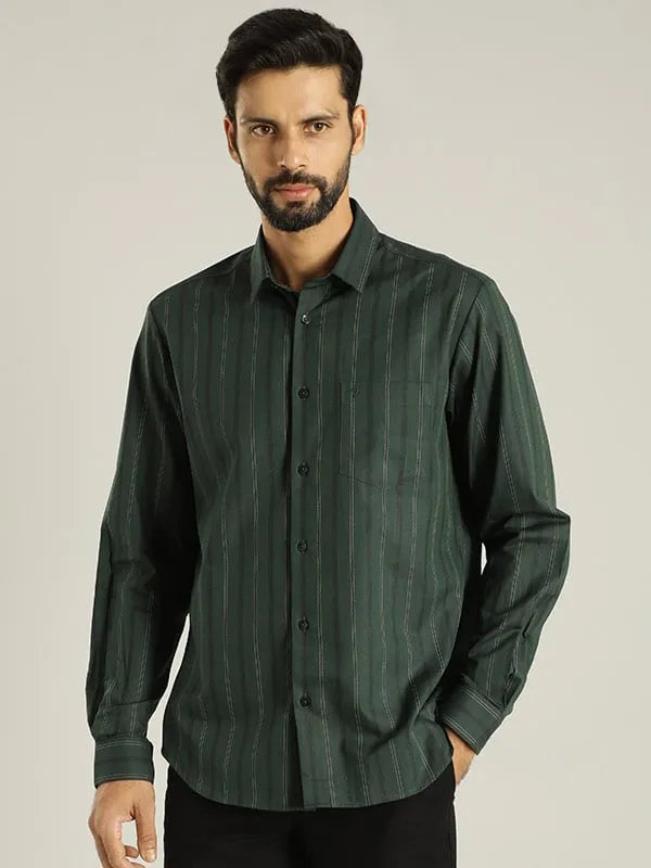 Men Striped Full Sleeve Cotton Shirt