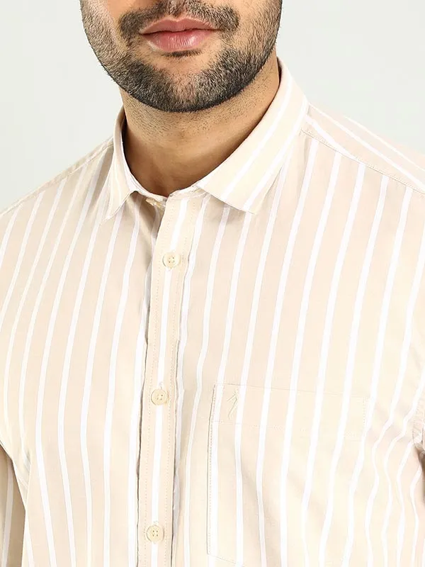 Men Striped Full Sleeve Cotton Shirt