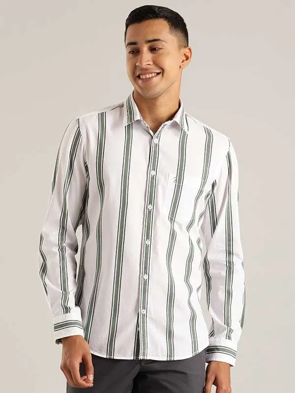 Men Striped Full Sleeve Cotton Shirt