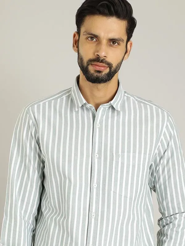 Men Striped Full Sleeve Cotton Shirt