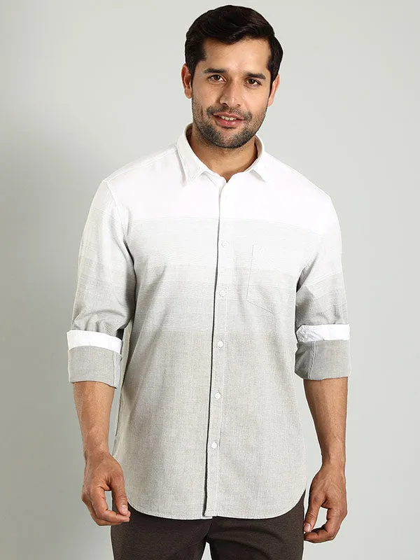 Men Striped Full Sleeve Cotton Shirt