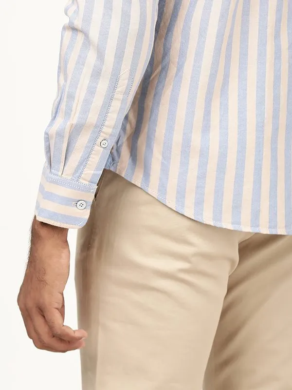 Men Striped Full Sleeve Cotton Shirt