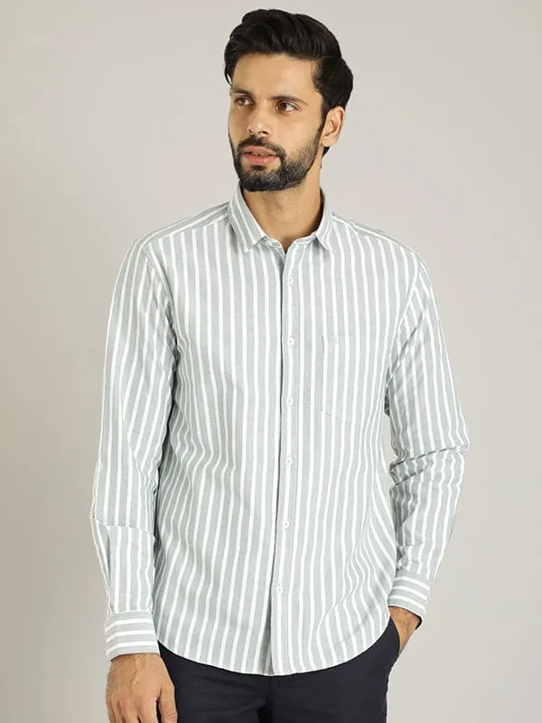 Men Striped Full Sleeve Cotton Shirt