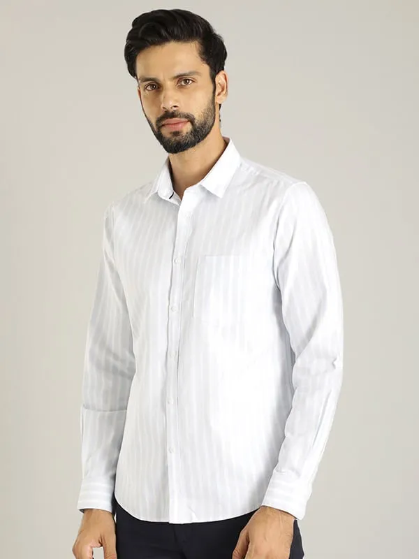 Men Striped Full Sleeve Cotton Shirt
