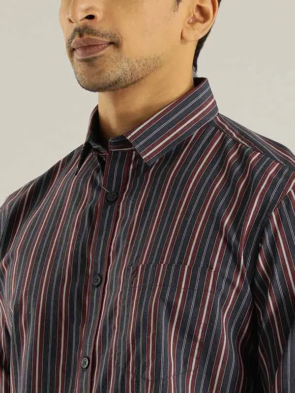 Men Striped Full Sleeve Cotton Shirt