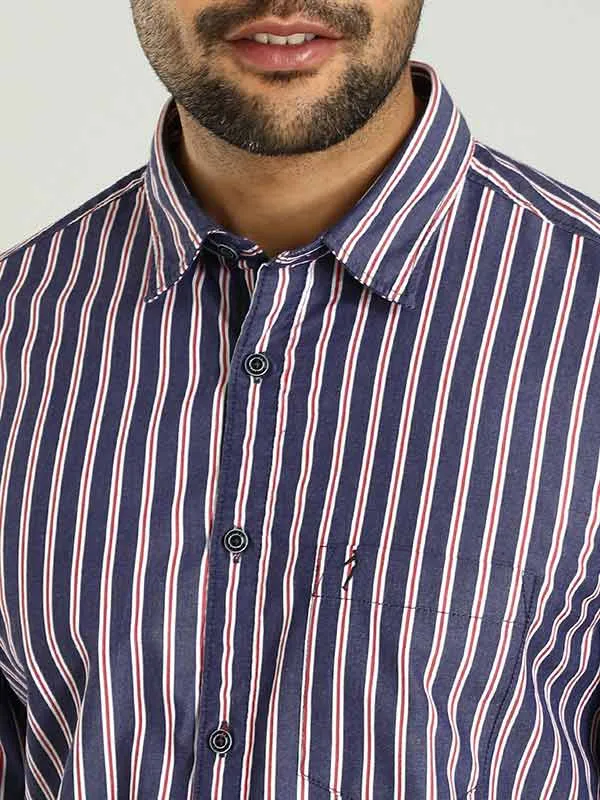 Men Striped Full Sleeve Cotton Shirt