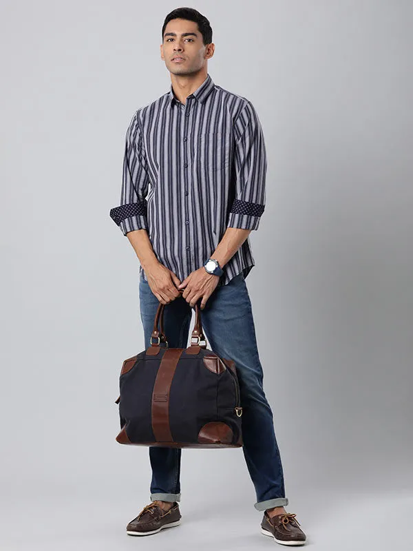 Men Striped Full Sleeve Cotton Shirt