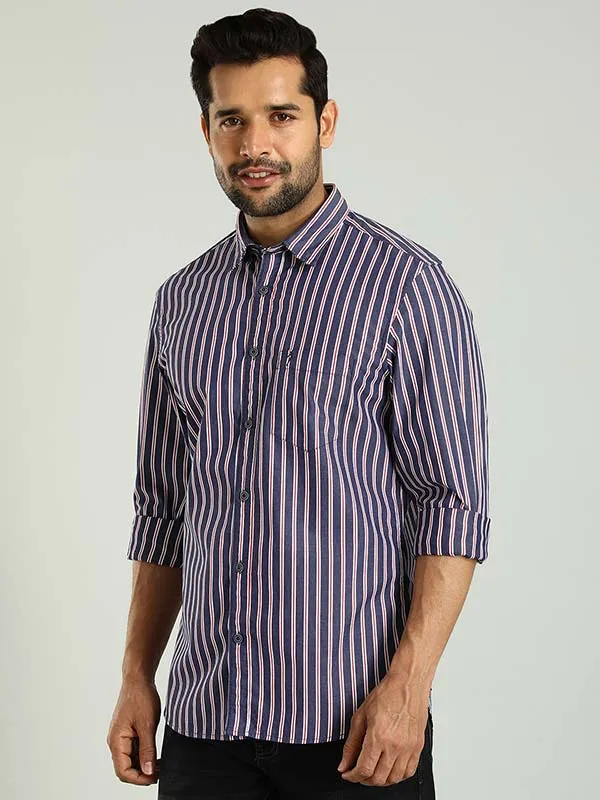 Men Striped Full Sleeve Cotton Shirt