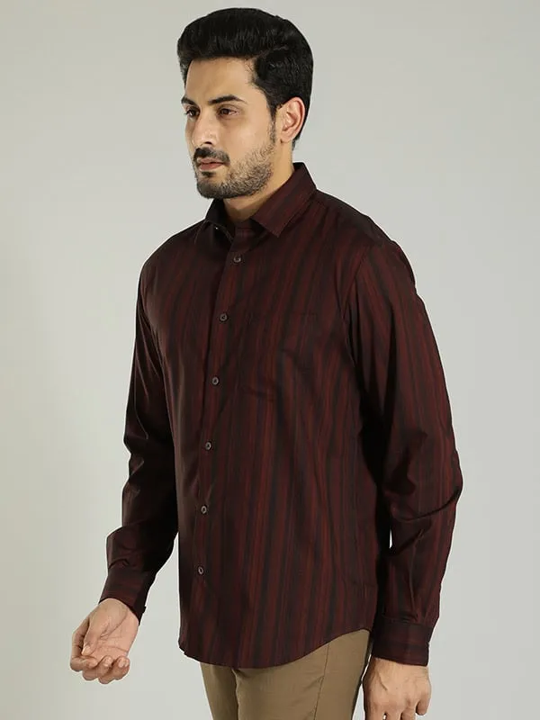 Men Striped Full Sleeve Cotton Shirt