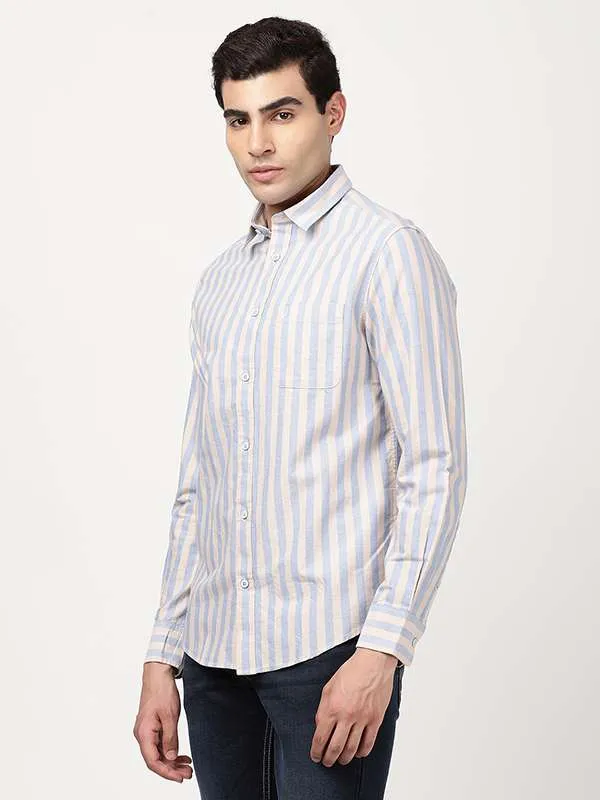 Men Striped Full Sleeve Cotton Shirt