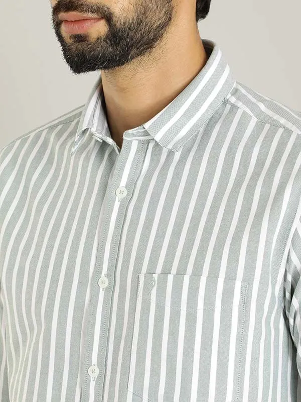 Men Striped Full Sleeve Cotton Shirt