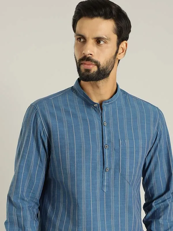 Men Striped Full Sleeve Cotton Shirt