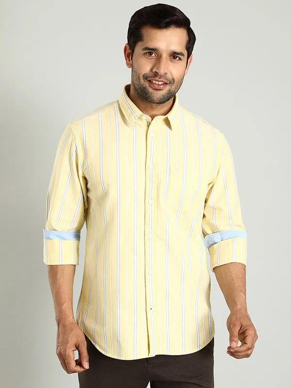 Men Striped Full Sleeve Cotton Shirt