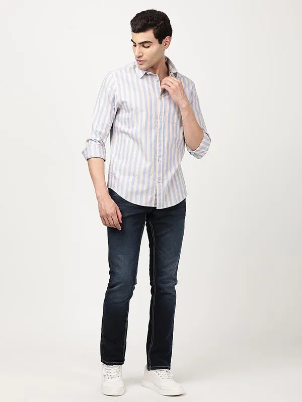 Men Striped Full Sleeve Cotton Shirt