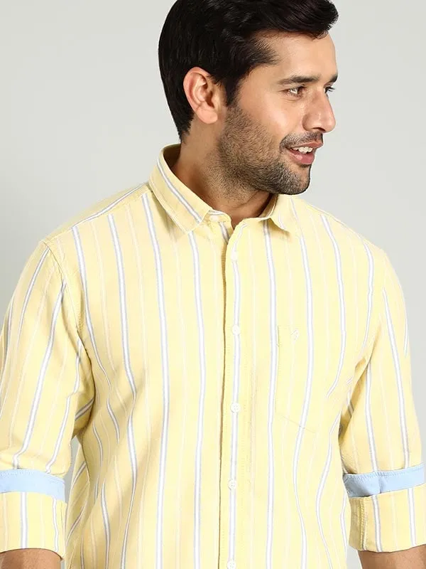Men Striped Full Sleeve Cotton Shirt