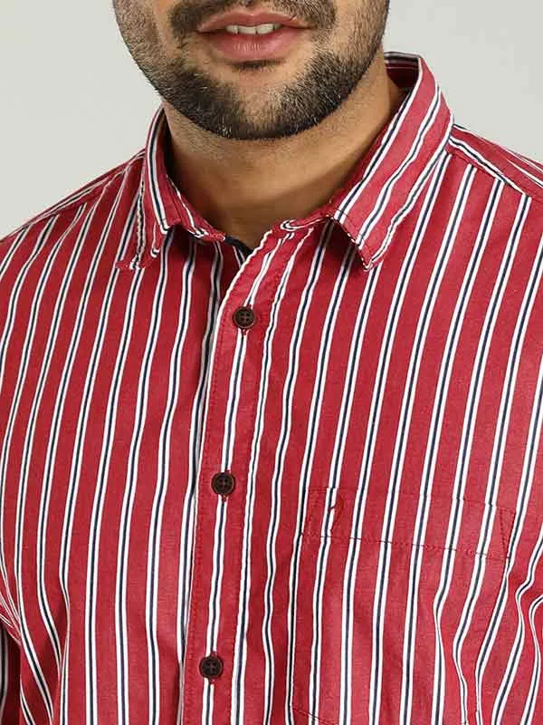 Men Striped Full Sleeve Cotton Shirt
