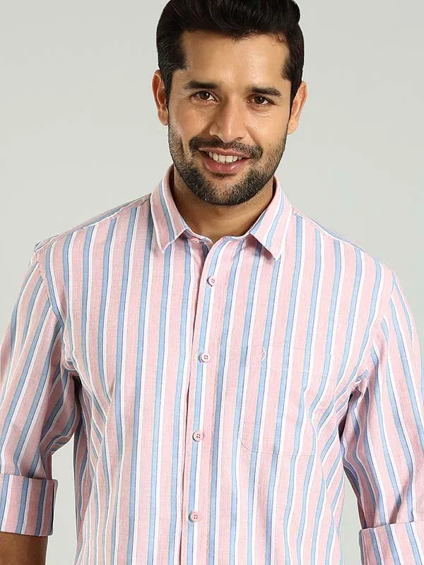 Men Striped Full Sleeve Cotton Shirt