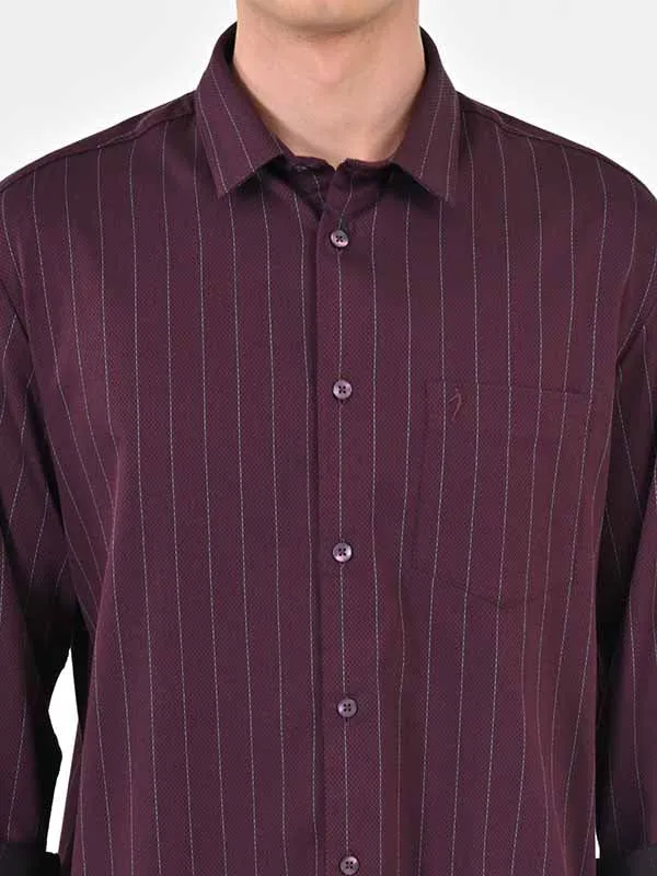 Men Striped Full Sleeve Cotton Shirt