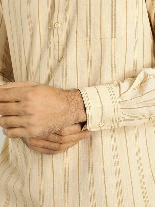 Men Striped Full Sleeve Cotton Shirt