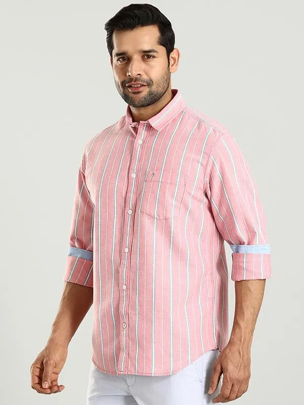 Men Striped Full Sleeve Cotton Shirt