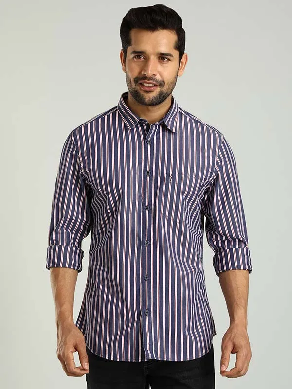 Men Striped Full Sleeve Cotton Shirt