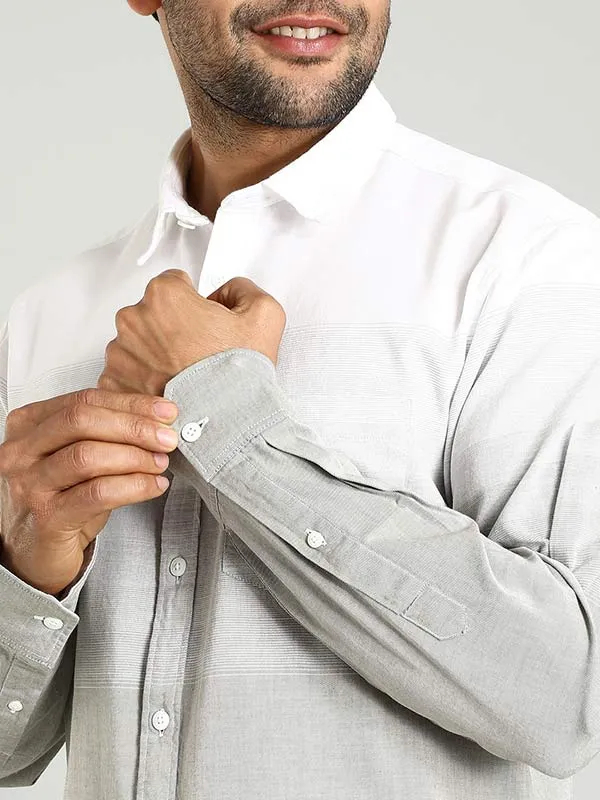 Men Striped Full Sleeve Cotton Shirt