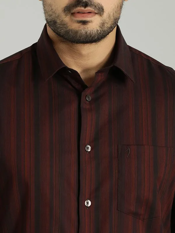 Men Striped Full Sleeve Cotton Shirt