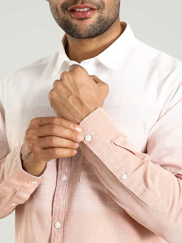 Men Striped Full Sleeve Cotton Shirt