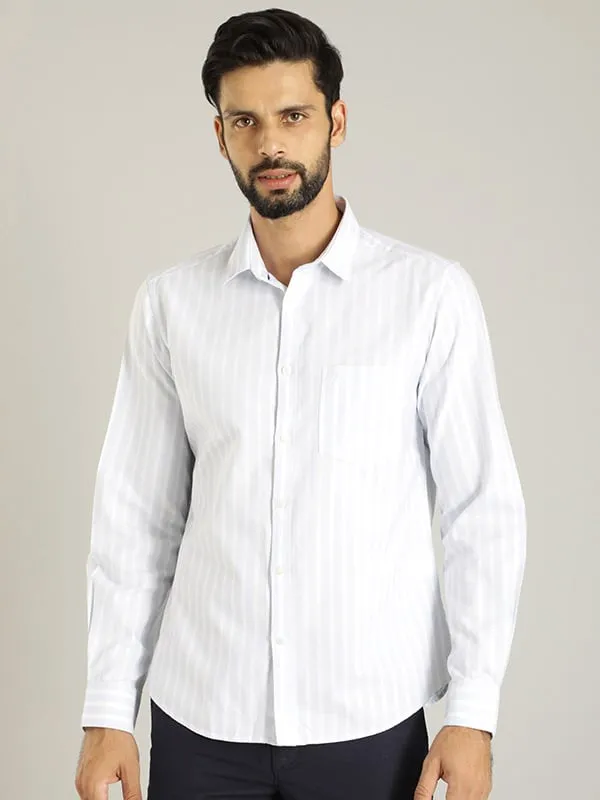 Men Striped Full Sleeve Cotton Shirt