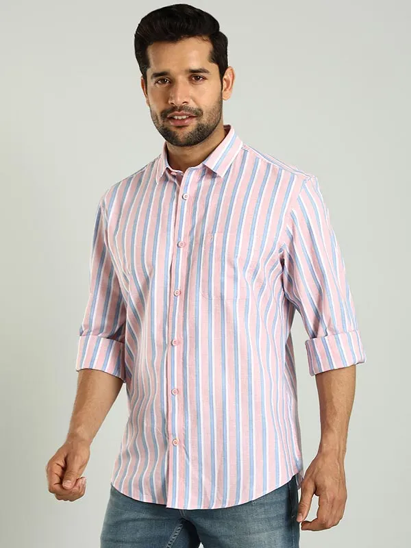 Men Striped Full Sleeve Cotton Shirt