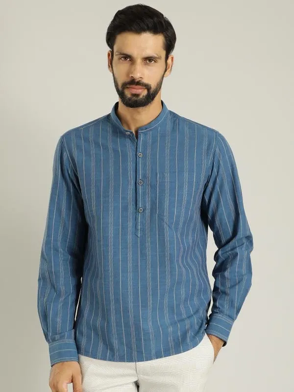 Men Striped Full Sleeve Cotton Shirt