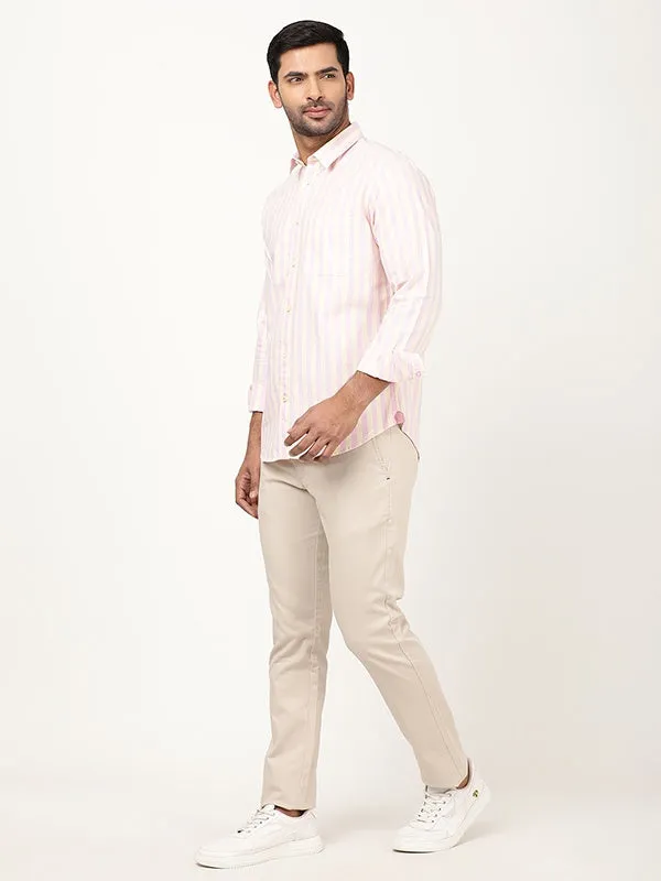 Men Striped Full Sleeve Cotton Shirt