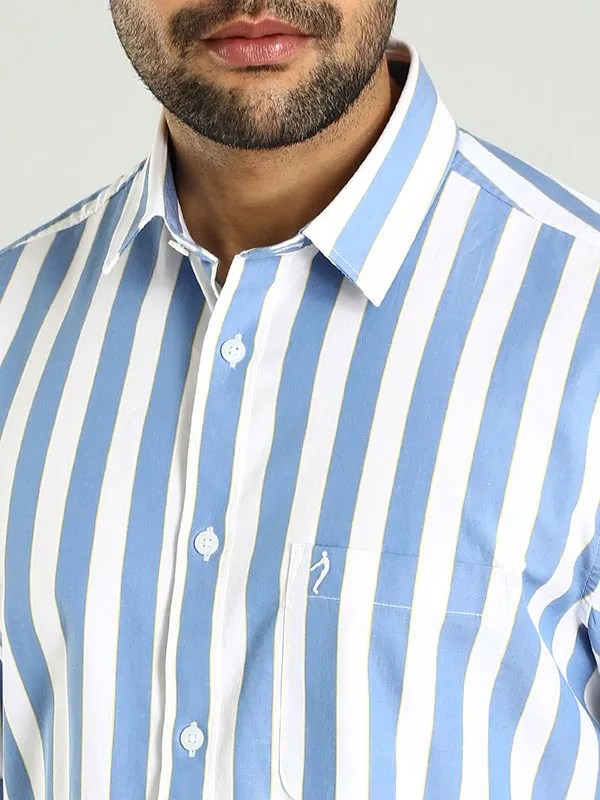 Men Striped Full Sleeve Cotton Shirt