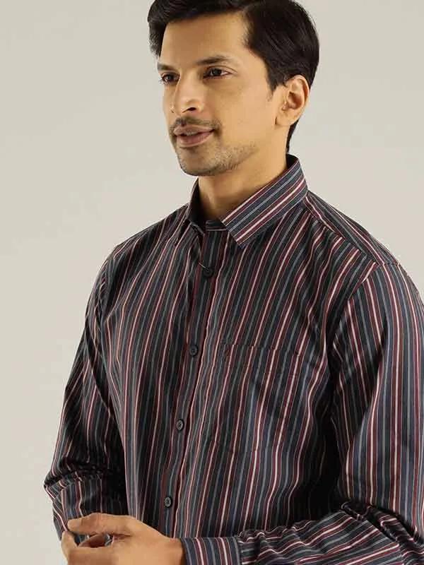 Men Striped Full Sleeve Cotton Shirt