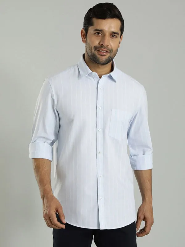 Men Striped Full Sleeve Cotton Shirt