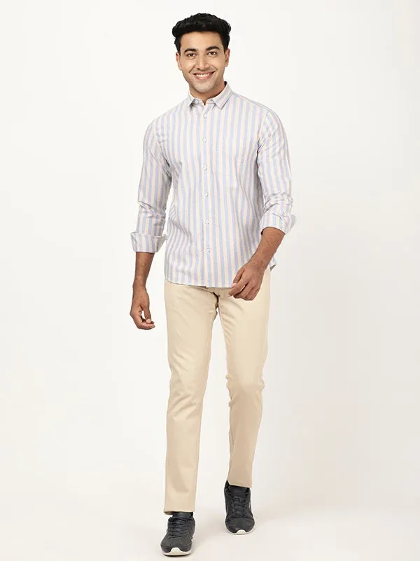 Men Striped Full Sleeve Cotton Shirt