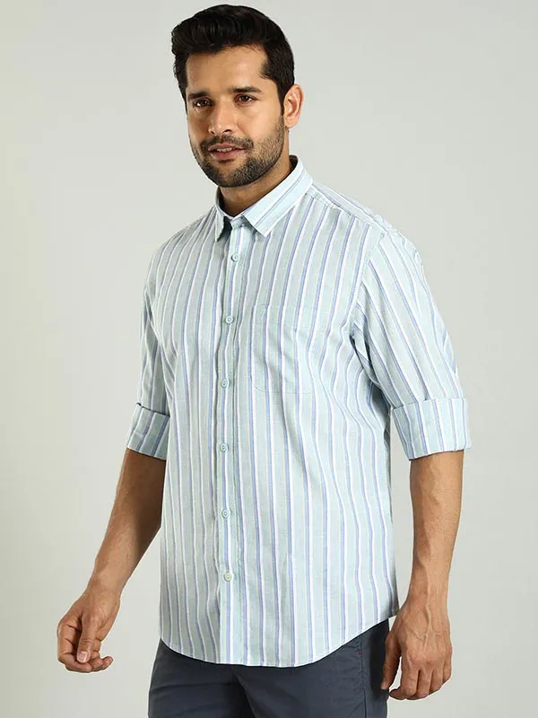 Men Striped Full Sleeve Cotton Shirt