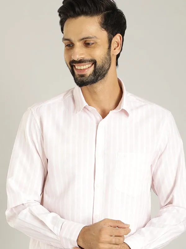 Men Striped Full Sleeve Cotton Shirt