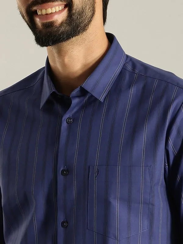 Men Striped Full Sleeve Cotton Shirt