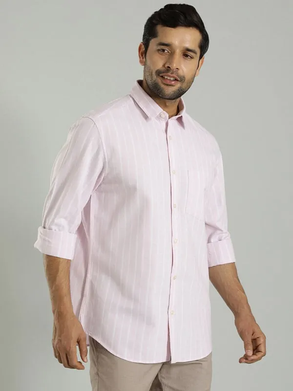 Men Striped Full Sleeve Cotton Shirt