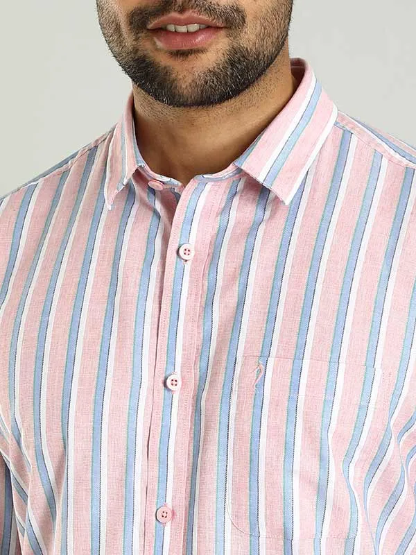 Men Striped Full Sleeve Cotton Shirt
