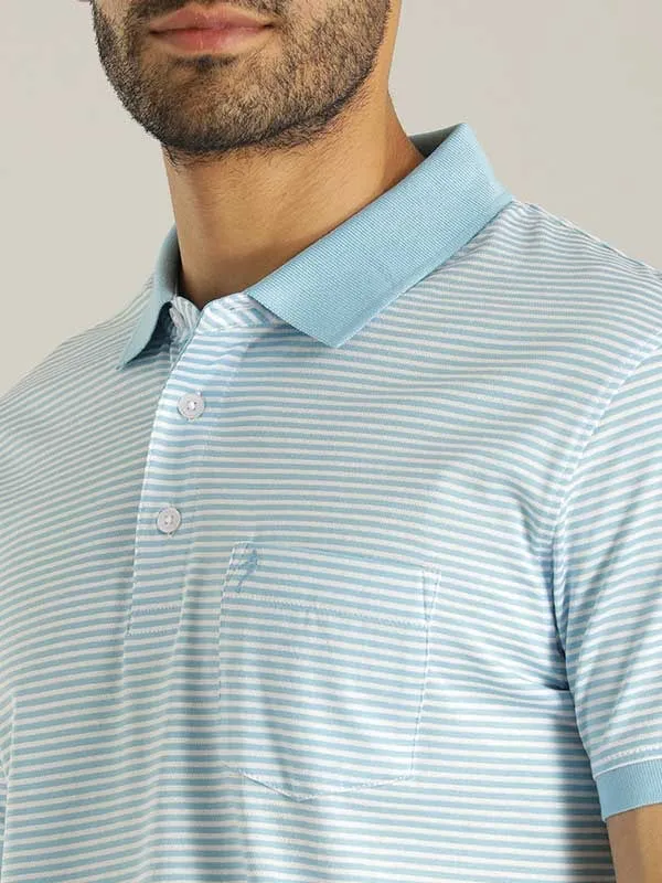 Men Striped Polo T-Shirt