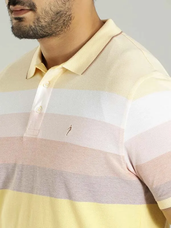 Men Striped Polo T-Shirt